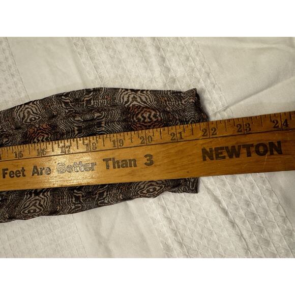 Broadway and Broome 100% Silk Swirl Dress Sz 2 Preppy Dark Academia Office - Picture 11 of 12